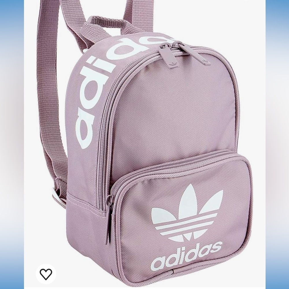 Adidas Originals Santiago Mini Backpack Pastel Purple White, Travel Sports Bag